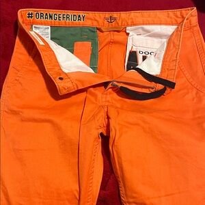 Dockers Men's Vibrant Orange Chinos